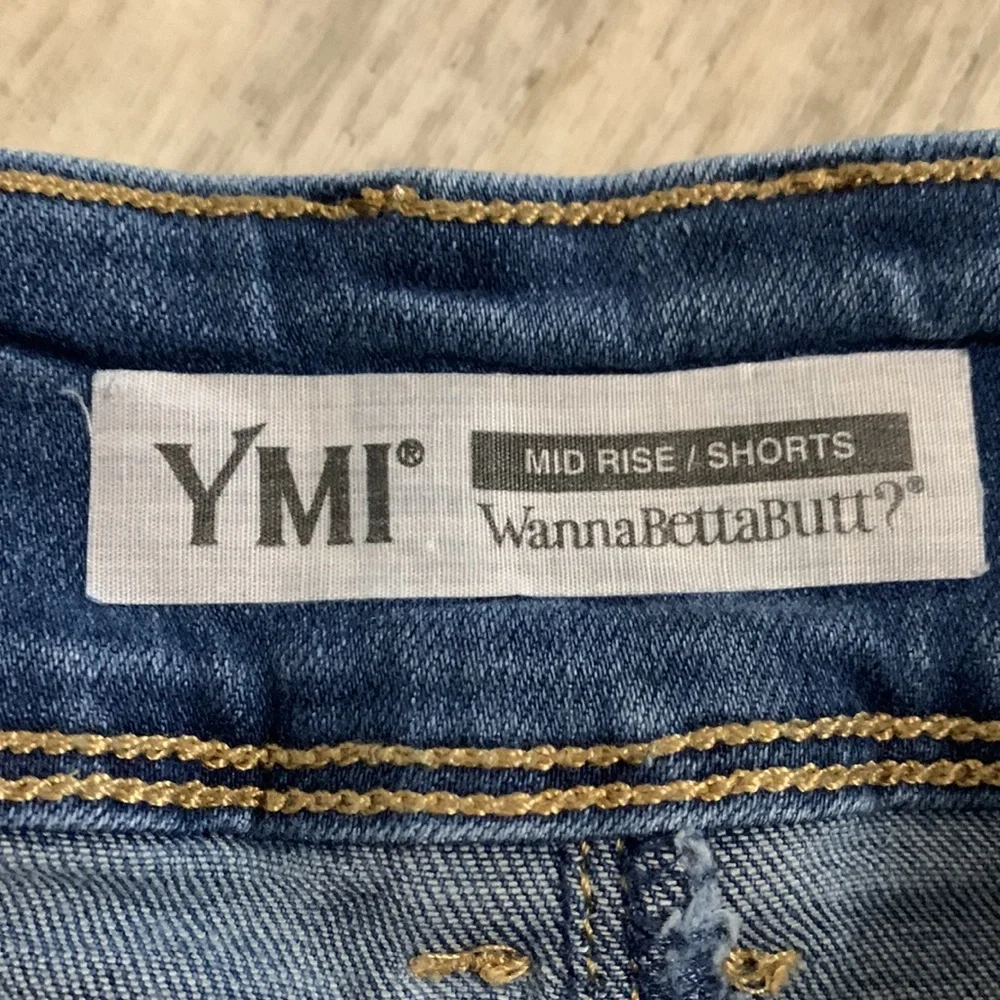 YMI mid rise jean shorts